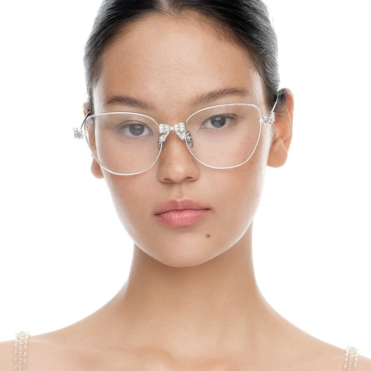 Bow Detail Big Frame Glasses