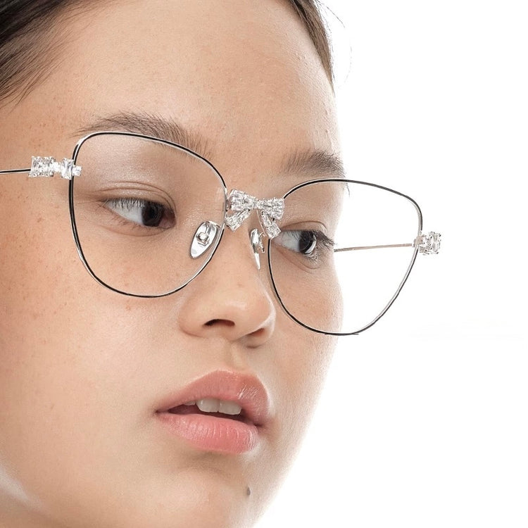 Bow Detail Big Frame Glasses