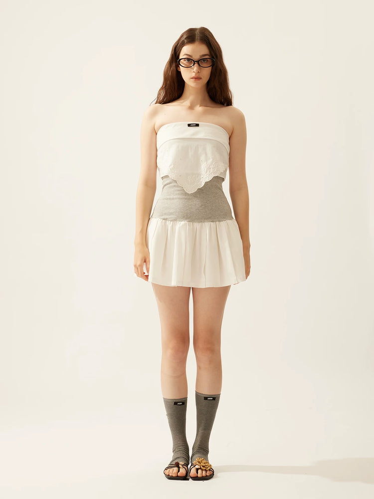 Triangle Scarf Collar Bandeau Top