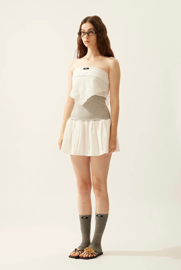 Triangle Scarf Collar Bandeau Top