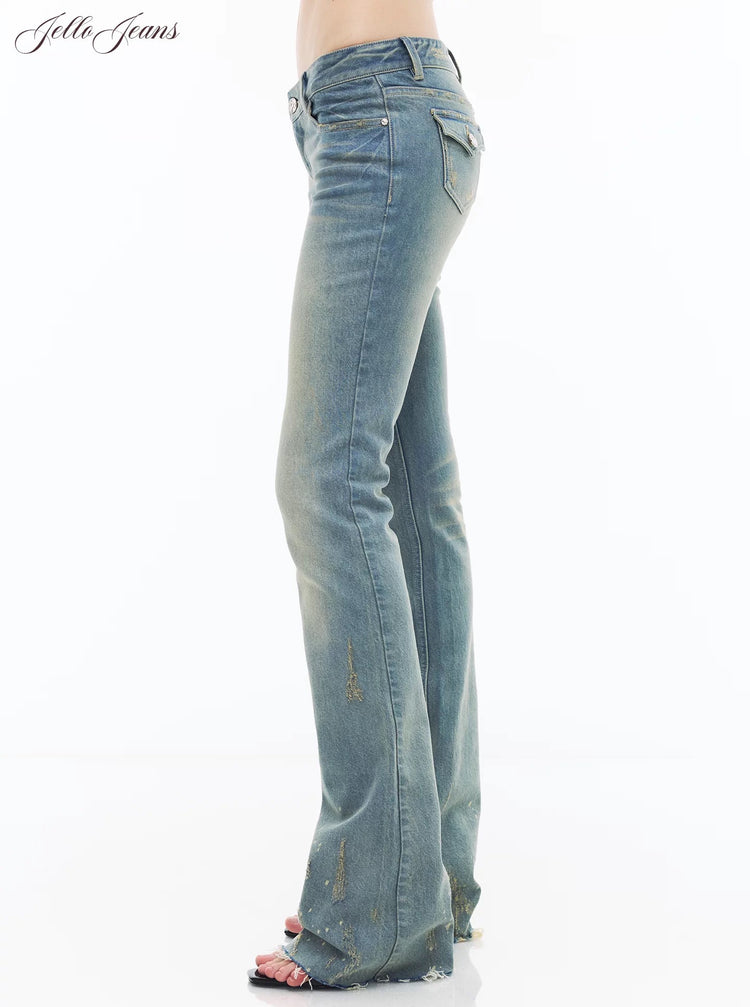 Low-rise Mini Flare Jeans