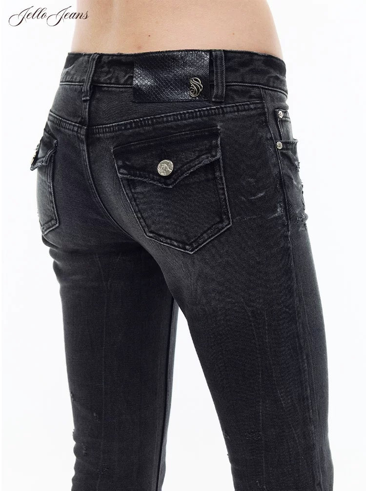 Low-rise Mini Flare Jeans