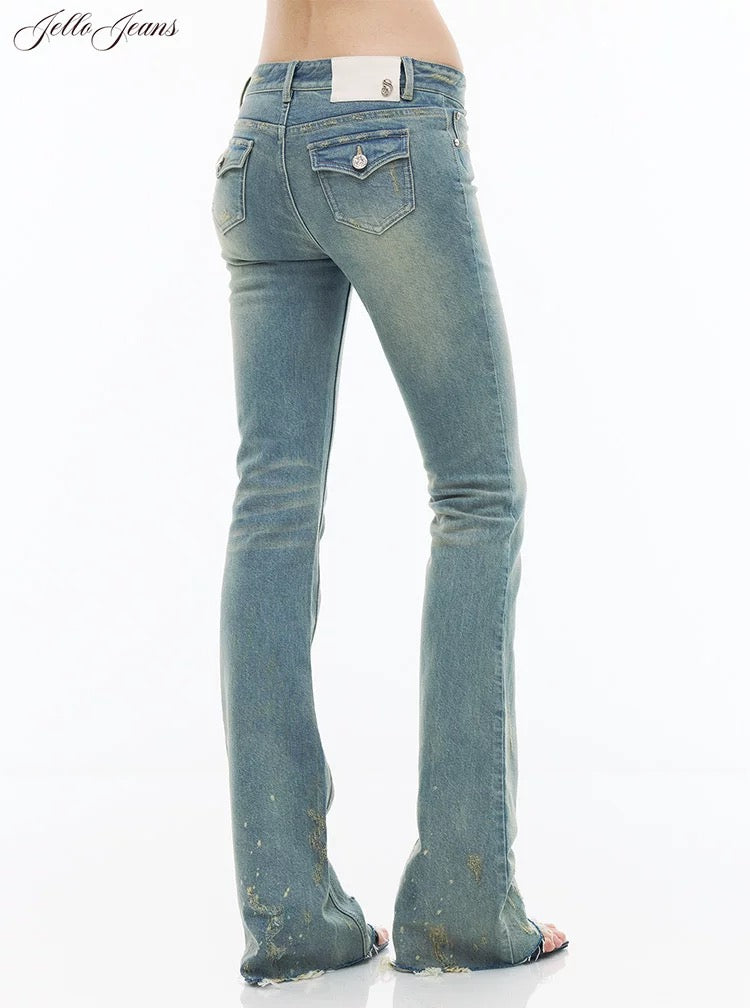 Low-rise Mini Flare Jeans
