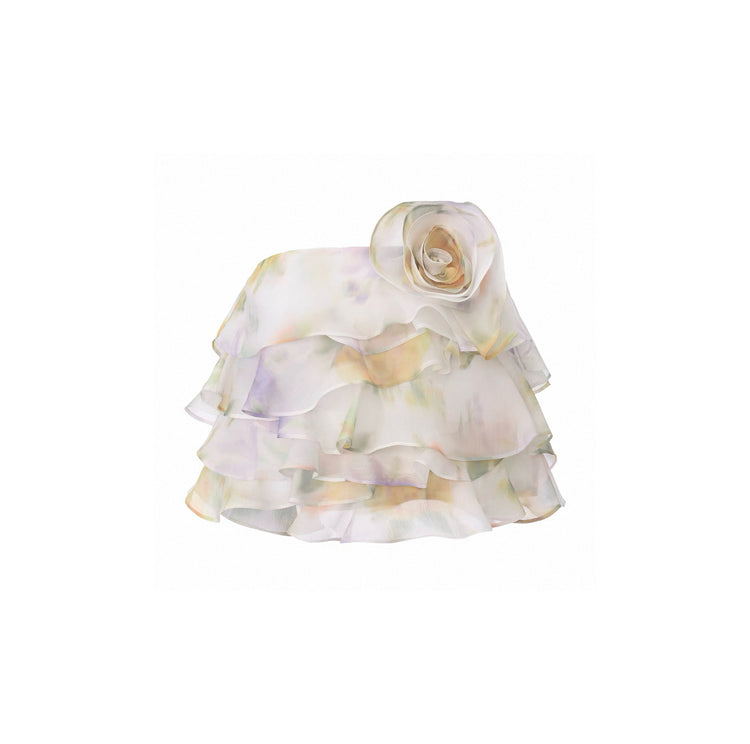 3D Rose Bandeau Top