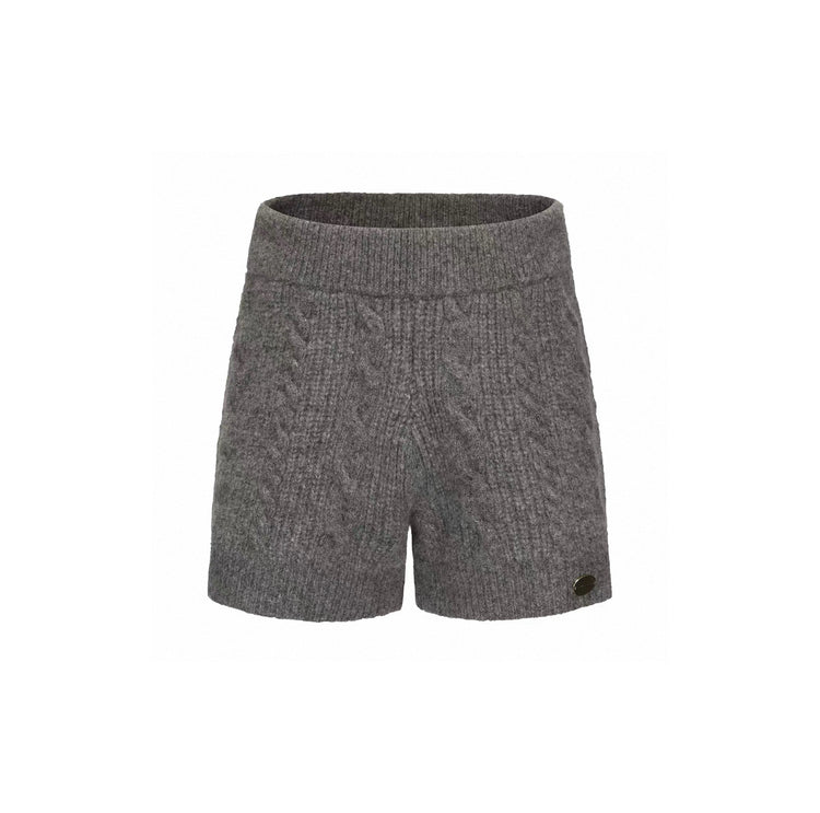 Cable-Knit Relaxed Wool Knit Shorts