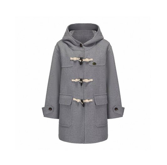 Double-Faced Wool Hooded Duffle Coat