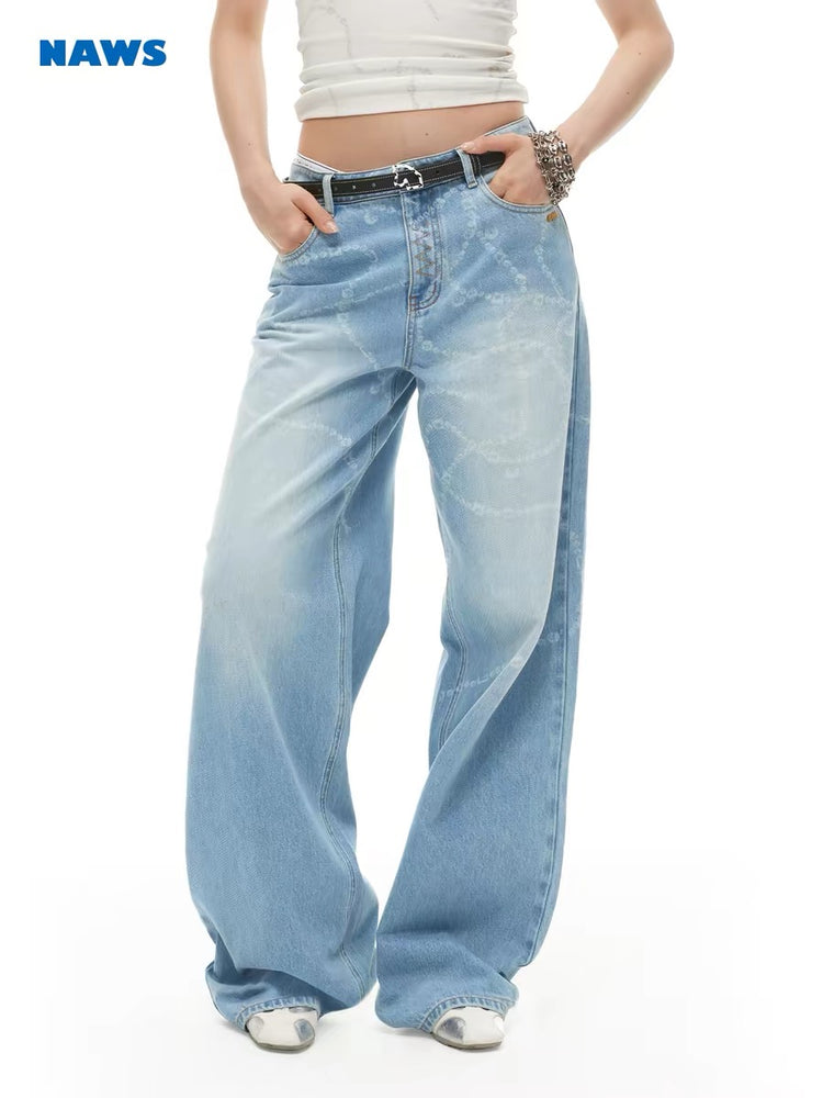 Beverly Wide-Leg Denim Jeans