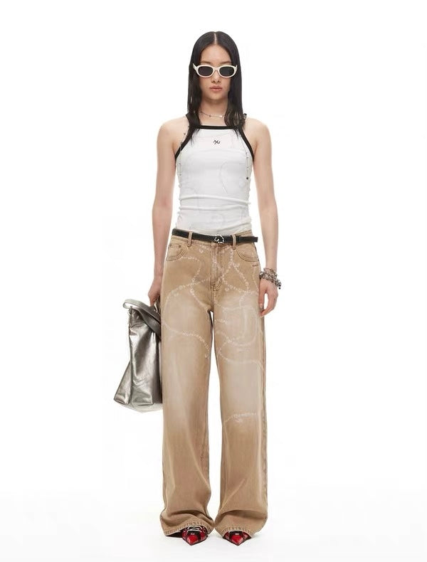 Beverly Wide-Leg Denim Jeans