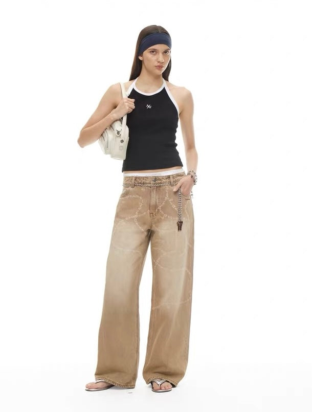 Beverly Wide-Leg Denim Jeans