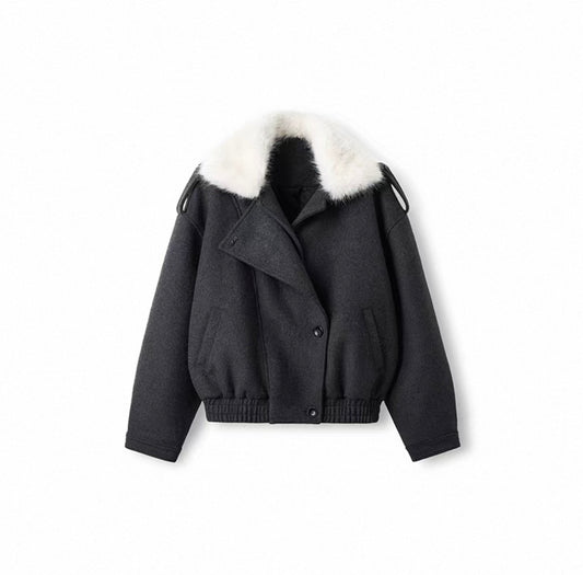 Flight Jacket Wool Coat