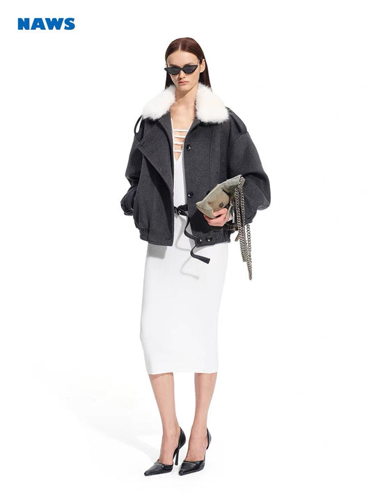 Flight Jacket Wool Coat
