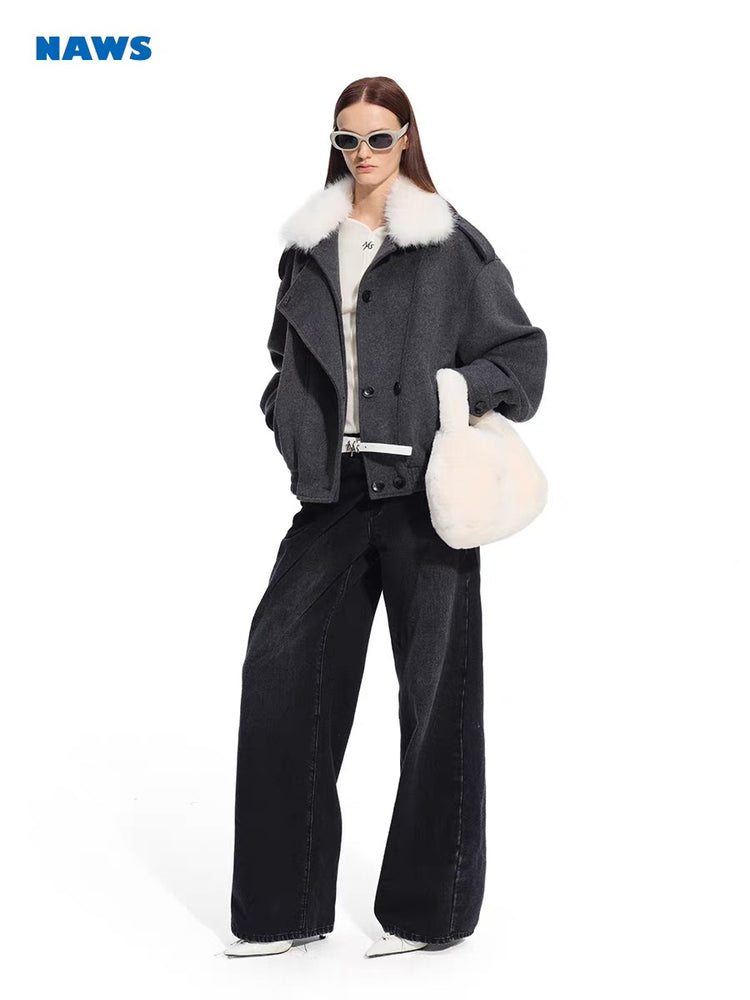 Flight Jacket Wool Coat