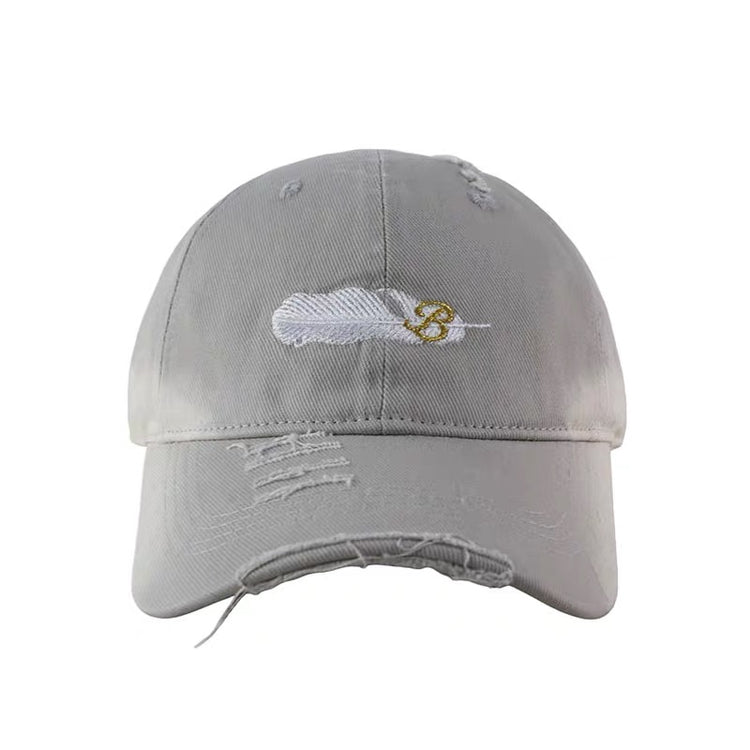 Feather Logo Embroidered Baseball Cap