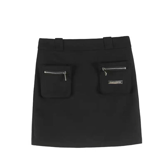 Cargo Pocket Utility Mini Skirt