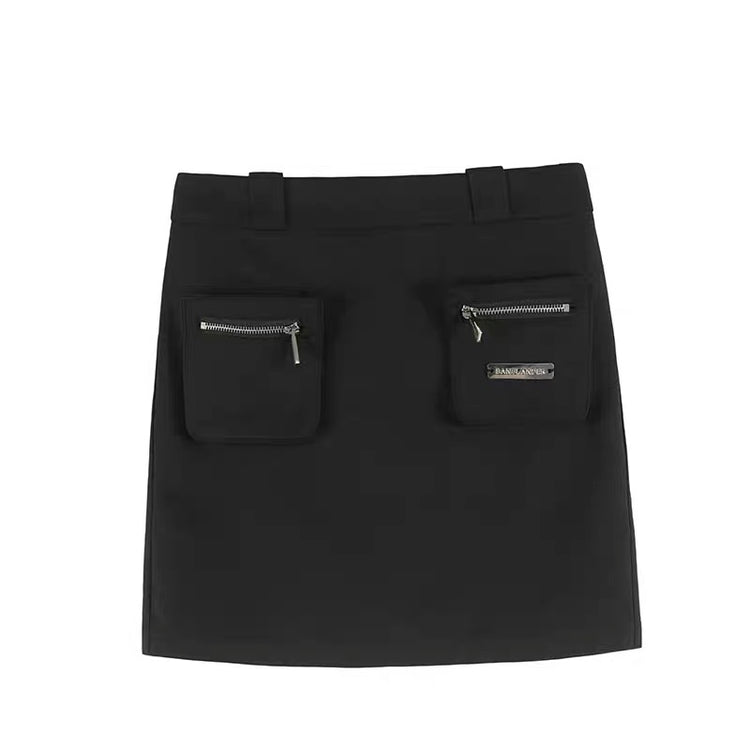 Cargo Pocket Utility Mini Skirt