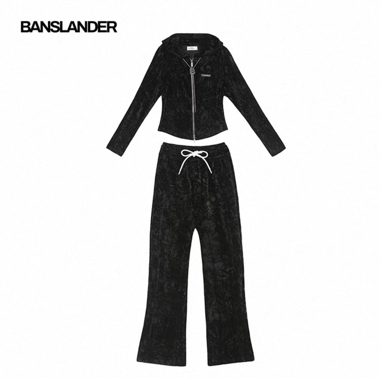 Shimmer Velvet Athleisure Set
