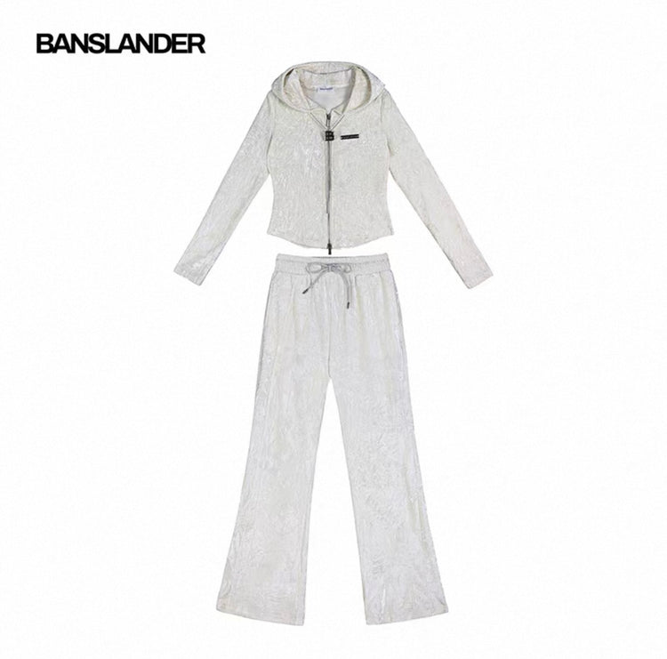 Shimmer Velvet Athleisure Set