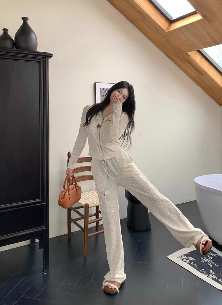 Shimmer Velvet Athleisure Set