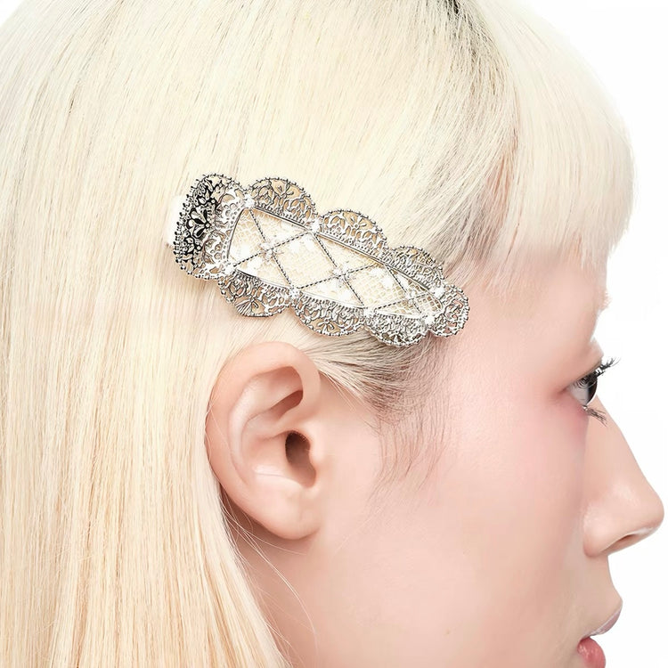 YVMIN X SHUSHUTONG / Lace Trim Hair Clip