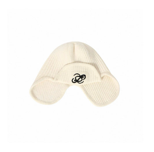 Embroidered Logo Knit Beanie