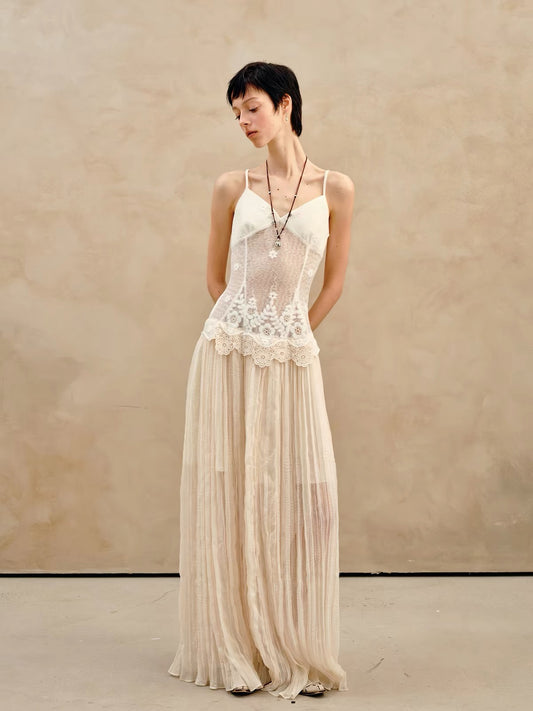 French Riviera Cowl-Neck Maxi Dress