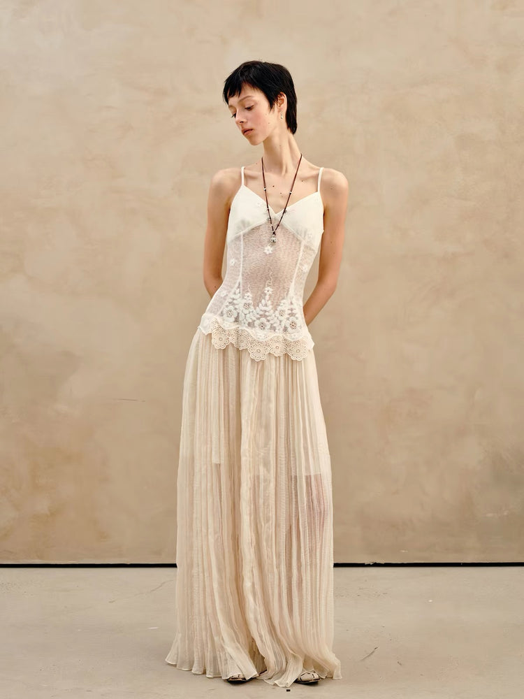 French Riviera Cowl-Neck Maxi Dress