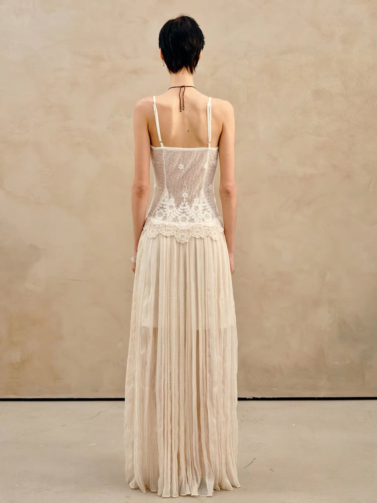 French Riviera Cowl-Neck Maxi Dress