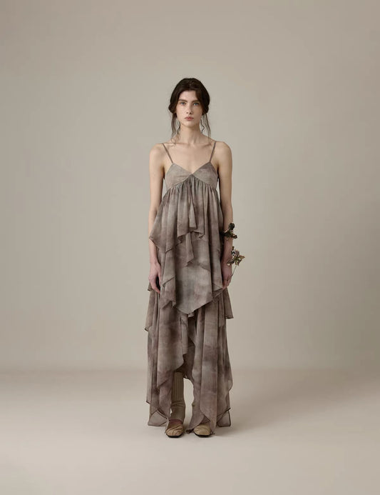 Ink-Wash Sequin Cami Top
