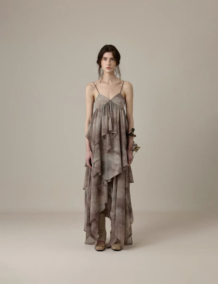 Ink-Wash Sequin Cami Top