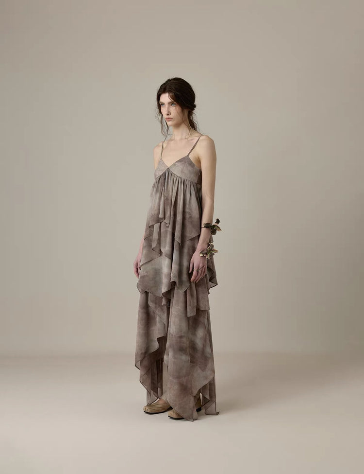 Ink-Wash Sequin Cami Top