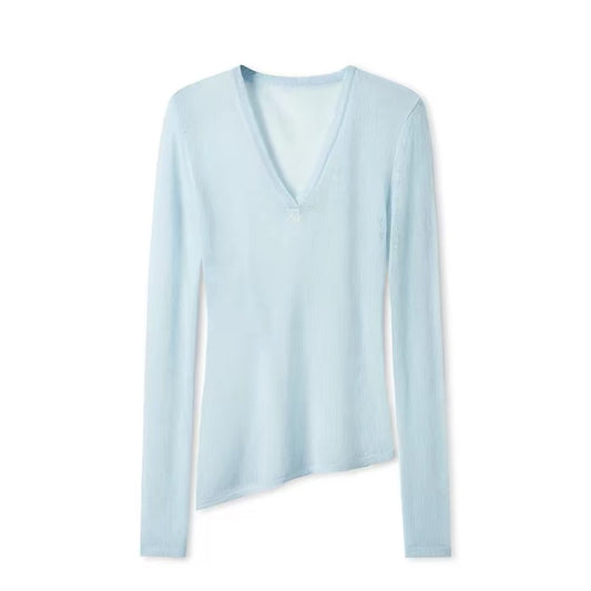 Megan V-Neck Knit Sweater