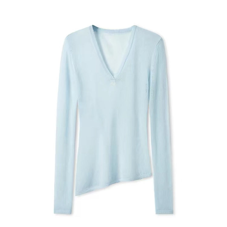 Megan V-Neck Knit Sweater