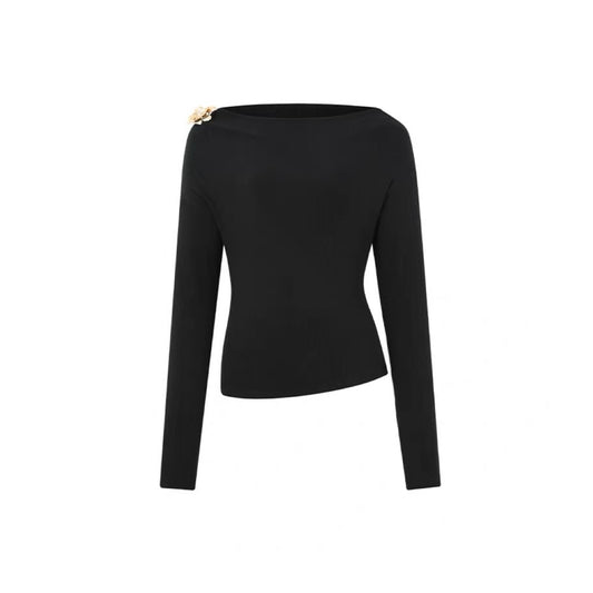 Gold Flower Layering Top