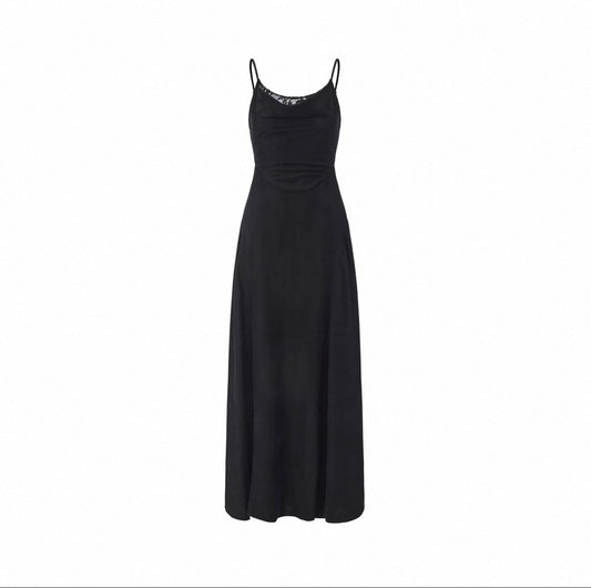 Draped Cowl Neck Slip Dress