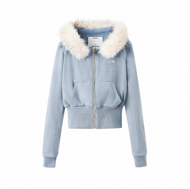 Slow Walk Hooded Sweatshirt Jacket