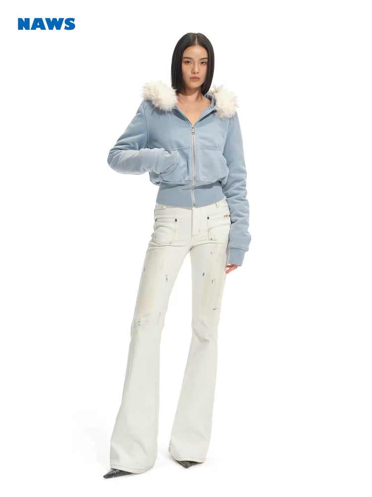 Slow Walk Hooded Sweatshirt Jacket