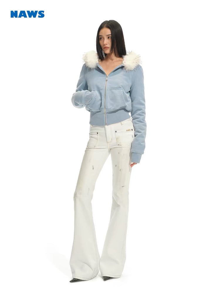 Slow Walk Hooded Sweatshirt Jacket