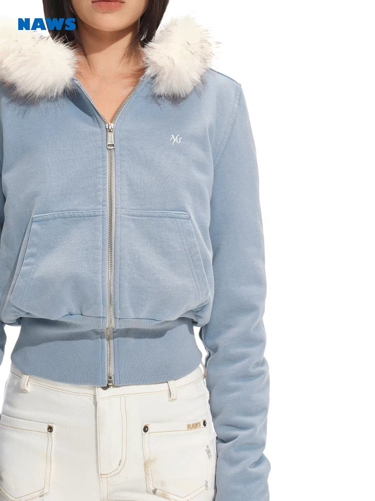 Slow Walk Hooded Sweatshirt Jacket