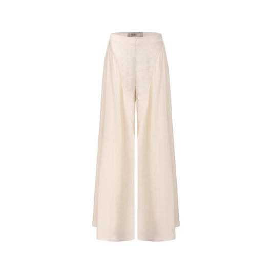 Panelled Wide-Leg Trousers