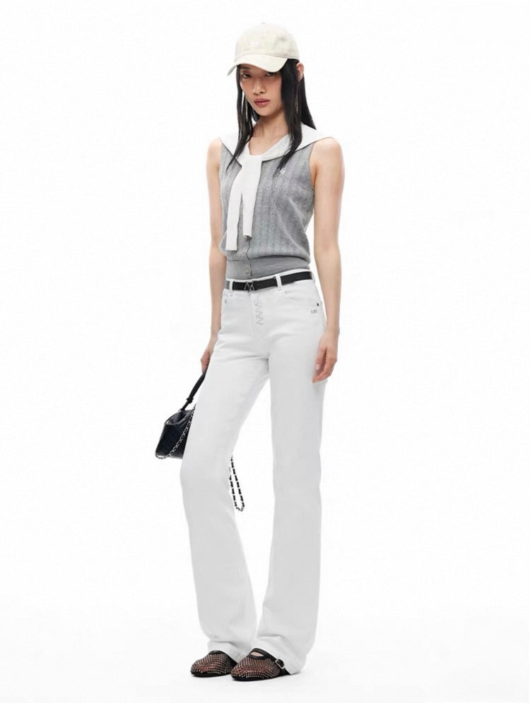 +5cm N4 Golden Ratio Straight-Leg Jeans