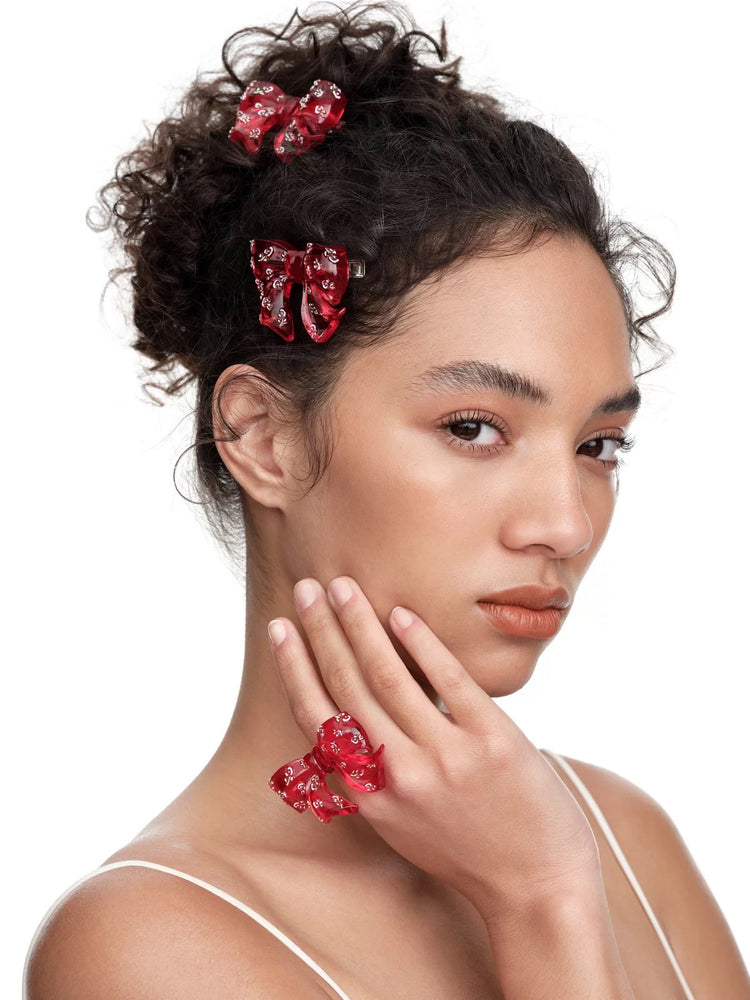 YVMIN X SHUSHUTONG / Resin Embossed Hair Clip
