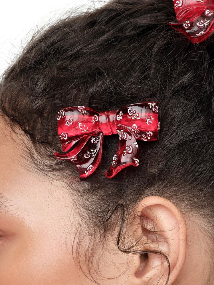 YVMIN X SHUSHUTONG / Resin Embossed Hair Clip