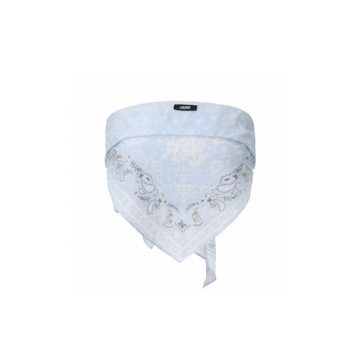 Mediterranean-Inspired Triangle Scarf Bandeau Top