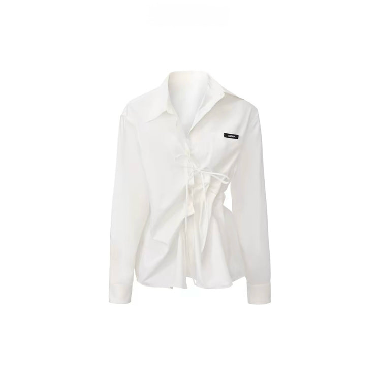 Strappy Ruched Shirt