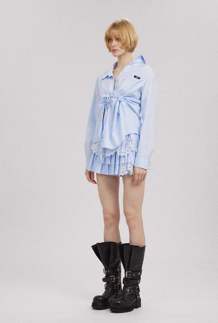 Strappy Ruched Shirt