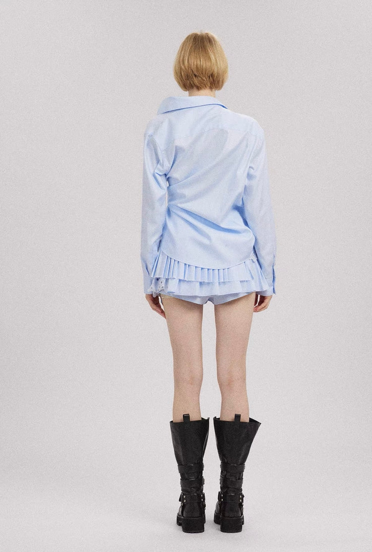 Strappy Ruched Shirt