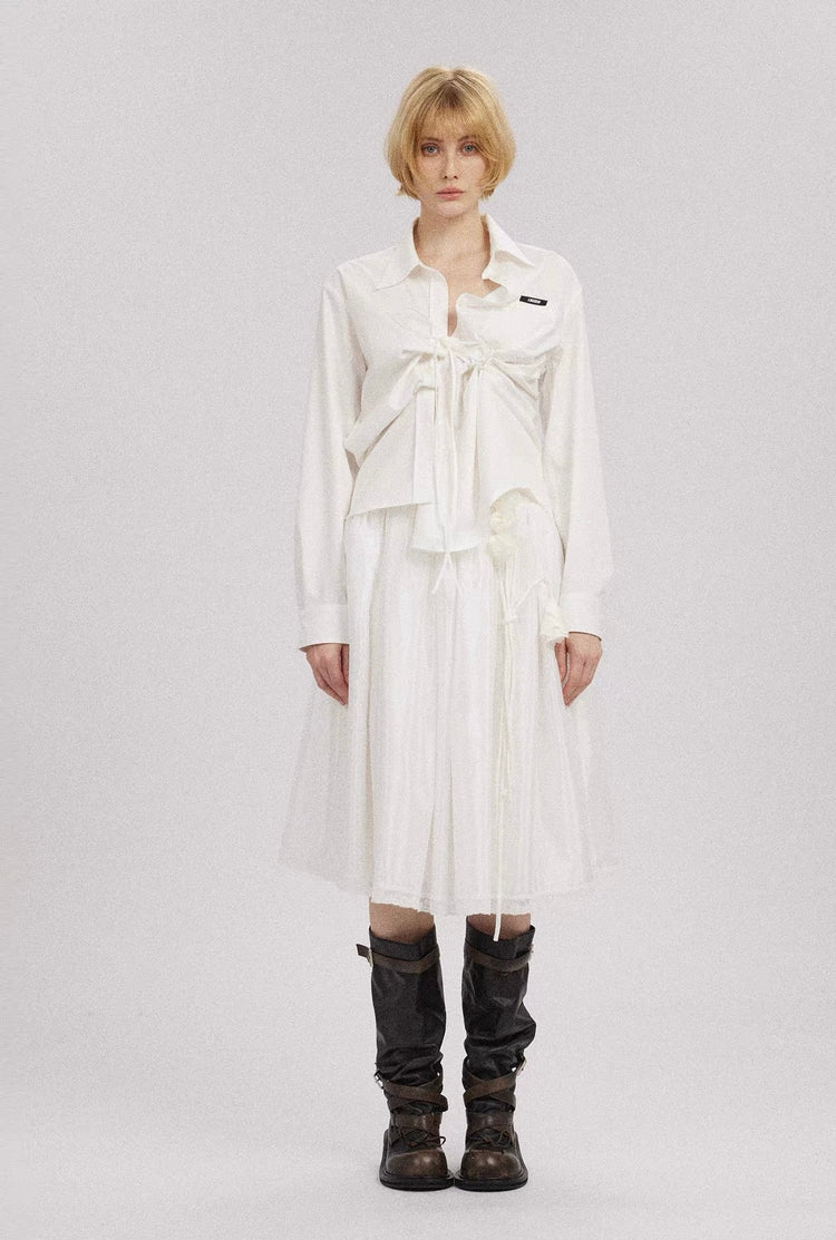 Strappy Ruched Shirt