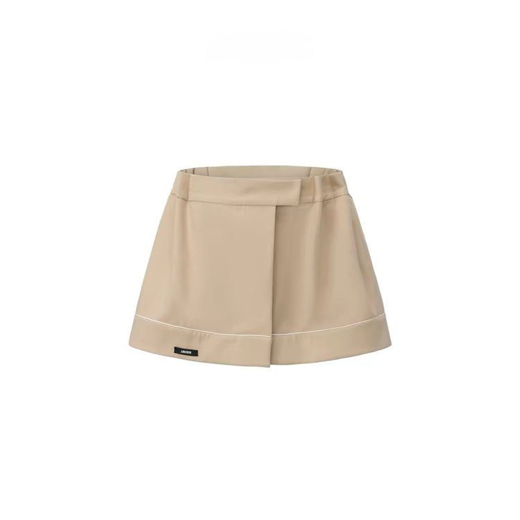 Preppy A-Line Suit Skirt