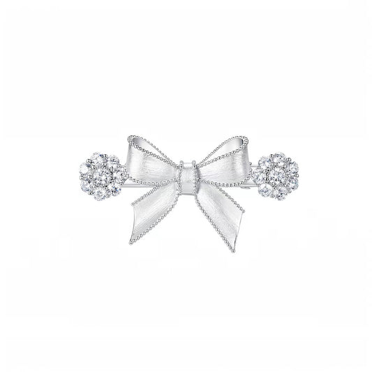 YVMIN X SHUSHUTONG / Short Bowknot Gemstone Hair Clip
