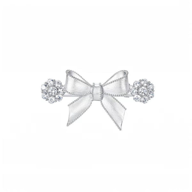 YVMIN X SHUSHUTONG / Short Bowknot Gemstone Hair Clip